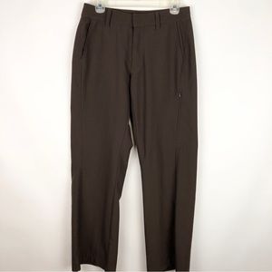 Patagonia High Waisted Versatioe Chocolate Brown Trousers Hiking Office Outdoors
